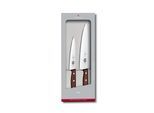 Tranchierbesteck VICTORINOX "Wood 2-teilig", braun, Kochmesser, Tranchierbesteck
