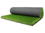 Kunstrasen "MEGAN, Made in Netherlands", grün, B:400cm H:40mm L:1.000cm, Polyethylen (PE), Polypropylen, PRIMAFLOR-IDEEN IN TEXTIL, Teppiche, Kunstrasen, natürliche Optik, mit Drainagefunktion, ideal für Balkon & Terrasse