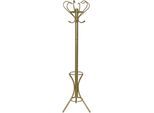 Kleiderständer, gold (goldfarben), H:178cm T:47cm Ø:47cm, Metall, HOFMANN LIVING AND MORE, Garderobenständer, Kleiderständer, Garderobenständer