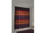 Vorhang WIRTH "Maribor" Gr. 4, lila, B:132cm H:245cm, Jacquard, Baumwolle, Polyester, Gardinen, Vorhang