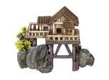 Nobby Aquariendeko »Holzhaus mit Pflanzen 23 x 45363 x 17 cm«