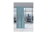 Vorhang "Casa Leon, Voilette, Tag", blau, B:140cm H:245cm, Polyester, Gardinen, Vorhang
