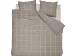 Bettwäsche CINDERELLA "Cinderella - Robyn", grau (taupe), B/L: 200cm x 200cm, 1 Stk., 2 Stk., Satin, B/L: 80cm, 3 Stk., Satin, Obermaterial: 100% Baumwolle, Bettwäsche, Bettwäsche, OEKO-TEX zertifiziert