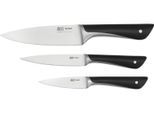 Messer-Set TEFAL "Jamie Oliver 3-teilig", schwarz, ABS-Kunststoff, Edelstahl, Kochmesser-Sets, Messer-Set