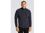 Fleecejacke CMP, Herren, Gr. 48, blau (antracite), Obermaterial: 100% Polyester, normal, Jacken Fleecejacke