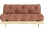 Karup Design Daybett "Daybett Roots Schlafsofa – Gästebett & Sofa aus FSC-Kiefer" Inkl. Futonmatratze, in mehreren Grössen & Farben erhältlich