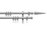 indeko Gardinenstange »Parma« Ø 16 mm 2 läufig-läufig Fixmass Komplett-Set inkl. Ringen und Montagematerial
