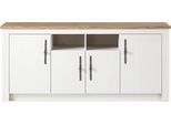 Spülenschrank KOCHSTATION "KS-Westminster", weiss (pinie weiß dekor), B:204cm H:92cm T:60cm, Schränke, Spülenschrank, im romantischen Landhausstil, Breite 204 cm, exclusiv by Otto