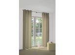 Vorhang WIRTH "Felsted" Gr. 4, grau (taupe), B:132cm H:245cm, Jacquard, Polyester, Gardinen, Vorhang