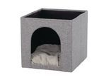 Tierhöhle TRIXIE "Trixie Kuschelhöhle Ella für Regal", grau, B:33cm H:37cm, Tierhäuser, Tierhöhle