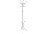 Kleiderständer, weiss (weiß), H:178cm T:47cm Ø:47cm, Metall, HOFMANN LIVING AND MORE, Garderobenständer, Kleiderständer, Garderobenständer