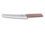 Brotmesser VICTORINOX "Brotmesser Swiss Modern", rosa, Stahl, Kochmesser, Brotmesser