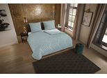 PURE luxury collection Bettwäsche »Zigzag« 3 Stk. tlg. Mikrofaser, 135x200, 2 Teilig, Pflegeleicht, Reissverschluss, Luxe, Uni