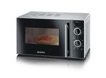 Severin Mikrowelle "MW 7875, Silberfarben, Schwarz" 700 W