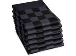 Geschirrtuch DDDDD "Barbeque, 65x65 cm, aus 100% Baumwolle, Jacquard-Gewebe", schwarz (anthrazit, schwarz), B:65cm L:65cm, 100% Baumwolle, Geschirrtücher, Geschirrtuch, optimale Feuchtigkeitsaufnahme und langlebige Qualität