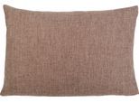 Kissenhüllen GÖZZE "Dallas", grau (taupe), B:60cm L:40cm, Polyester, Obermaterial: 100% Polyester, Kissenbezüge, Kissenhüllen, in vielen Farben