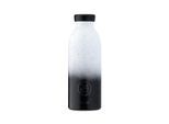 Thermoflasche 24 BOTTLES "Clima", schwarz-weiss (schwarz, weiß), Trinkflaschen, 500ml, Edelstahl, Thermoflasche, H:20,5cm