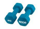 KOOR Kurzhantel »4 kg türkis« 8 kg