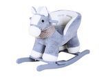 Schaukeltier KNORRTOYS "Pferd", Baby, grau (grau, weiß), Plüsch, Schaukeltiere Schaukeltier