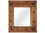 vidaXL Spiegel Akazienholz Massiv 50x50 cm