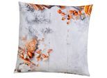 Kissenhüllen CASATEX "cakes and nuts, Weihnachtsdeko", bunt (weiß, grau, braun), B:40cm L:40cm, Baumwolle, Obermaterial: 100% Baumwolle, Kissenbezüge