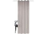 Gardine HEINE HOME, braun, B:140cm H:245cm, Polyester, Gardinen, Gardine