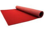 Läufer "PODIUM", rot (burgund), B:100cm H:2,6mm L:2.500cm, Polypropylen (PP), PRIMAFLOR-IDEEN IN TEXTIL, Teppiche, Läufer, Breite 100 cm, robuster Nadelfilz, Uni-Farben