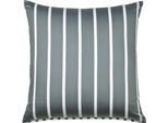 Kissenbezug JANINE "modernclassic 39028-28", grau (anthrazit), B:80cm L:80cm, Mako-Satin, Obermaterial: 100% Baumwolle, Kissenbezüge, Kissenbezug, mit Reißverschluss