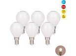 NÄVE LED-Leuchtmittel "Daffy", Energieeffizienz: F (A-G), weiß, Ø:4,5cm, Leuchtmittel, 6er Set