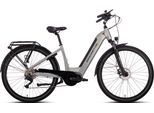 E-Bike SAXONETTE "Quantum Sport Wave" Gr. 50, silber (silberfarben, schwarz), Elektrofahrräder, 50cm, 28 Zoll (71,12cm), Pedelec, Elektrofahrrad für Damen u. Herren
