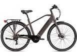 E-Bike HOLLANDIA "Mantova" Gr. 52, grau (grau, grau), Elektrofahrräder, Herren, 52cm, 28 Zoll (71,12cm), Pedelec, Elektrofahrrad für Damen u. Herren