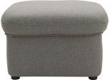 Hocker DOMO COLLECTION "Faenza", grau (hellgrau), B:60cm H:41cm T:60cm, 100% Polyester, Hocker, Polsterhocker, DOMO collection Hocker, in großer Farbvielfalt
