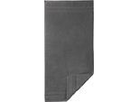 Handtücher EGERIA "Micro Touch", grau, B:50cm L:100cm, Walkfrottee, Obermaterial: 100% Baumwolle, Handtücher, Streifenbordüre, extrem saugfähig & flauschig, 100% Baumwolle