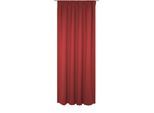 Vorhang WIRTH "Newbury", rot, B:130cm H:155cm, Baumwolle, Polyester, Gardinen, nach Maß