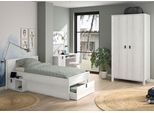 Schlafzimmer-Set GAMI, braun (eiche artisan), ohne Matratze, B/H: 90cm x 200cm, Holzwerkstoff, Schlafzimmermöbel-Sets