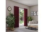 Verdunkelungsvorhang NEUTEX FOR YOU "INSULA", rot (bordeaux), B:140cm H:245cm, Polyester, Gardinen, Uni-Dimout für starke Verdunklung, nach Maß