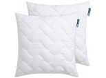 Microfaserkissen FAN "Hollofil Active m. MF-Bezug", weiß, B:80cm L:80cm, Bezug: 100% Polyester, Kopfkissen, volles Temperatur- und Feuchtigkeitsmanagement