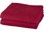 Handtuch ROSS "Premium", rot (granat), B:50cm L:100cm, Frottier, Obermaterial: 100% Baumwolle, Handtücher, 100% Baumwolle