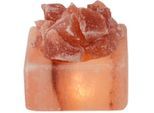 HIMALAYA SALT DREAMS Salzkristall-Tischlampe "Petite", orange, H: 4cm, 1 Stk., Leuchten, Handgefertigt aus Salzkristall - jeder Stein ein Unikat, H: ca.4 cm