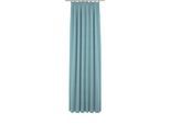 Vorhang WIRTH "Trondheim B", blau (hellblau), B:132cm H:175cm, Chenille, Polyacryl, Gardinen, nach Maß