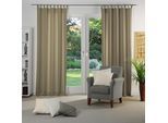 Vorhang WIRTH "Dim out", grau (taupe), B:142cm H:395cm, Polyester, Gardinen, nach Maß