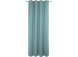 Vorhang WIRTH "Newbury", blau (mittelblau), B:130cm H:195cm, Baumwolle, Polyester, Gardinen, nach Maß