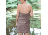 Saunatuch FRAMSOHN FROTTIER "Fun Uni", grau (taupe), B:67cm L:200cm, Walkfrottier, Obermaterial: 100% Baumwolle, Handtücher, leicht und kompakt, Strand, Sport, Reise, hergestellt in Österreich
