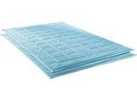 Badematte DYCKHOFF "Planet" Gr. 10, blau (bleu), H:3mm, Baumwolle, Badematten, Badematte, Baumwolle, 2er Set Hotelmatte