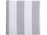 Duschtuch WEWO FASHION "9713DT", grau (lightgrau, weiß), B:70cm L:140cm, Frottee, Baumwolle, Handtücher, chlorecht