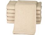 Gästehandtücher ROSS "Sensual 9000", beige (natur, sand), B:30cm L:50cm, Frottier, Obermaterial: 100% Baumwolle, Handtücher, mit Aloe-Vera-Öl veredelt