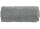 Nackenrolle DONE. "Touch", silber, B:22cm H:22cm L:50cm, Acetat, Polyester, Funktionskissen, Nackenrolle, Aus weichem Bouclé-Stoff mit Reißverschluss