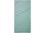 Sporthandtuch TOM TAILOR HOME "Fitnesstuch COLOR BATH", grün (fresh sage), B:50cm L:100cm, Microfaser, Mikrofaser, Handtücher, Logo Prägung, Mikrofaser, weich, schnell trocknend