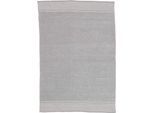 Teppich CARPETFINE "Frida 205", grau, B:80cm H:7mm L:150cm, Polyester, Teppiche, Teppich, Wendeteppich, 100% recyceltem Material (PET), Flachgewebe, Sisal Optik
