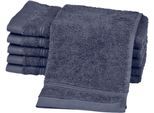 Gaestehandtuecher ROSS "Rubin", blau (denim), B:30cm L:50cm, Frottier, Baumwolle, Handtücher, 100% Baumwolle